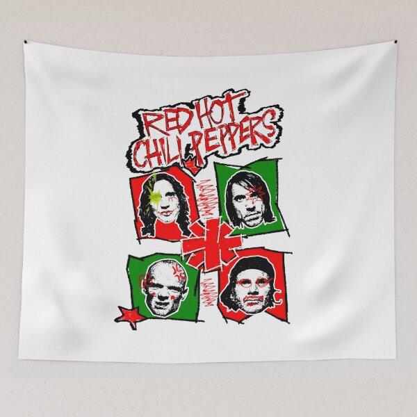Item preview, Line Art Green And Red Hard Rock Band  designed and sold by JennieYarbrough.