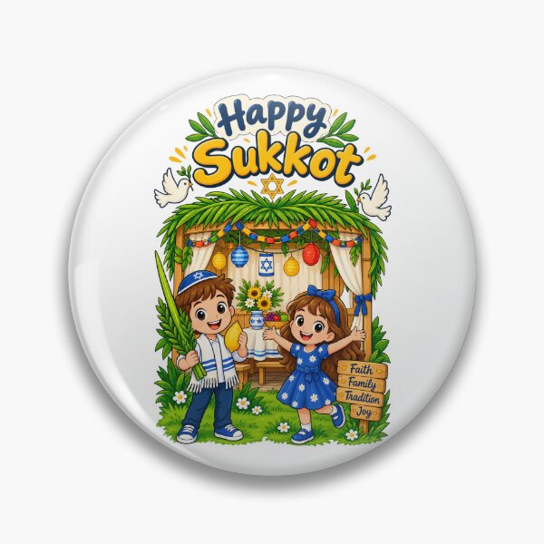 Item preview, Happy Sukkot Faith Family Tradition Joy Kids designed and sold by ZIGLWORKS.