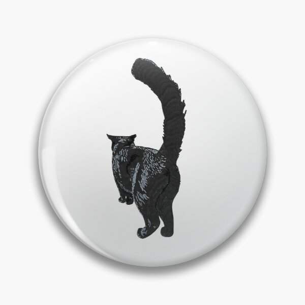 Item preview, Black cat butt designed and sold by Tiger's Eye Books.