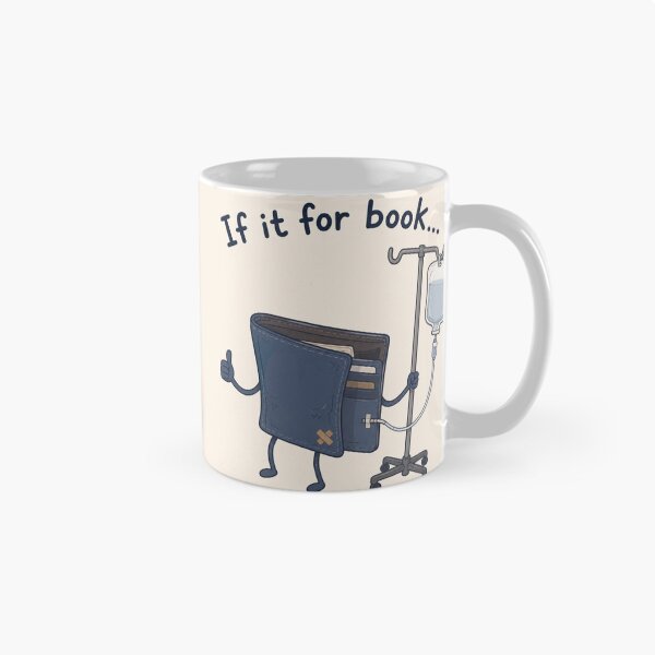 Item preview, If It For Book Funny Broke Book Wallet Pun designed and sold by Yellowriversss.