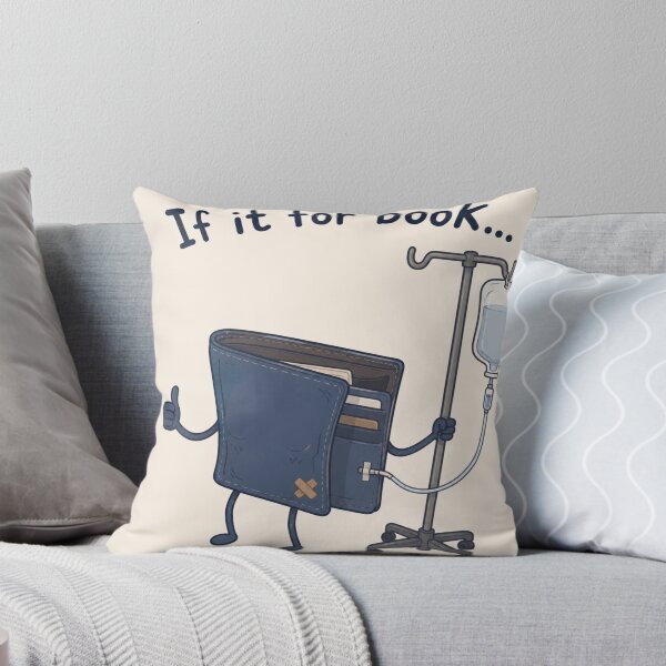 Item preview, If It For Book Funny Broke Book Wallet Pun designed and sold by Yellowriversss.