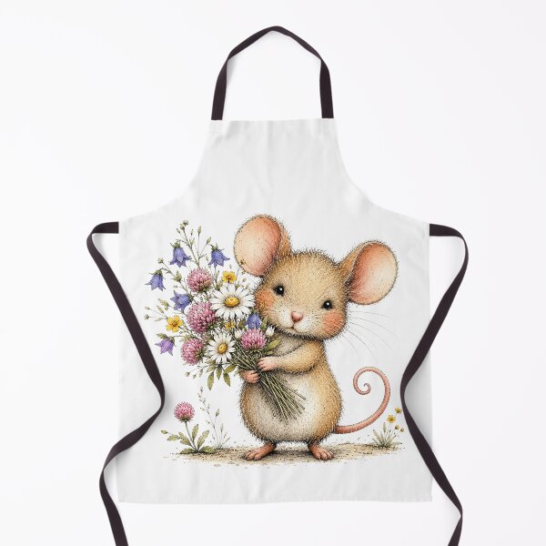 Item preview, Cute Mouse with Flowers designed and sold by PetalGarden.