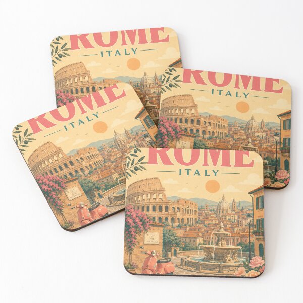 Item preview, Vintage Rome Travel Poster designed and sold by newjoseph.