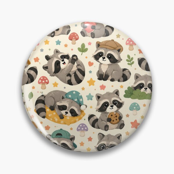 Item preview, Cute Raccoon Pattern Phone Case designed and sold by RedRubyBubble.