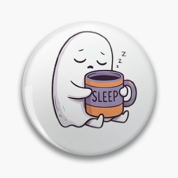 Item preview, Cute Tired Ghost Halloween Sticker Set designed and sold by SassyArtistry.