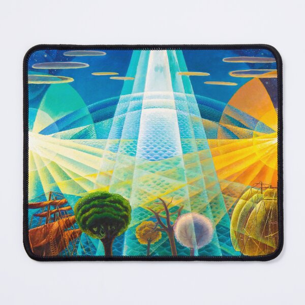 Item preview, Synthesis-Simultaneity, city of God at sunrise nautical landscape painting by Gerardo Dottori designed and sold by Jéanpaul Ferro.