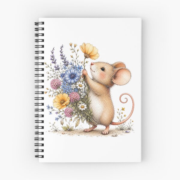 Item preview, Floral Woodland Mouse designed and sold by PetalGarden.