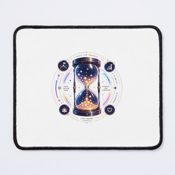 Item preview, Trust the Process Hourglass Sticker designed and sold by blossomfun.