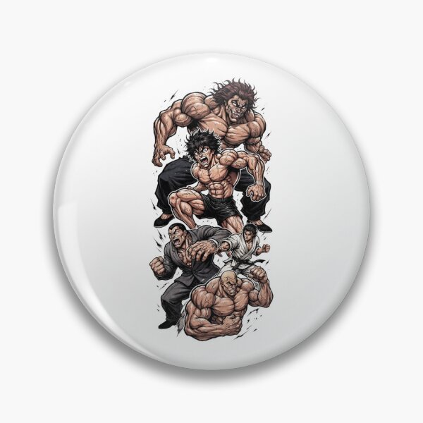 Item preview, Baki Hanma and Yujiro Martial Arts Anime Design designed and sold by FreakToons.