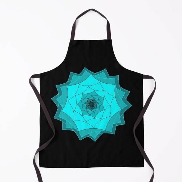 Item preview, Cyan Geometric Fractal Rose Abstract Design designed and sold by VOIDXX.