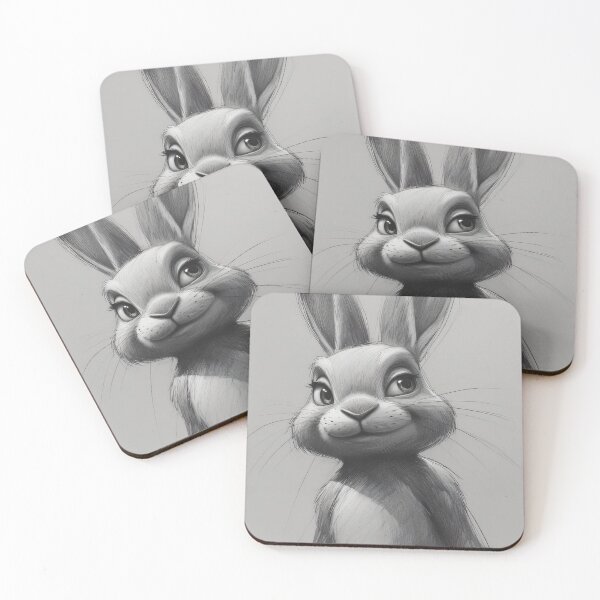 Item preview, Artistic sketch of a cute and charming rabbit designed and sold by Mianku | Für das Leben.