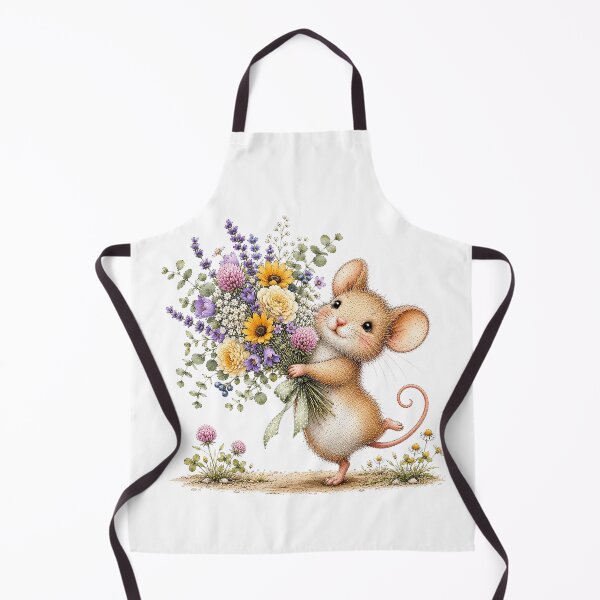Item preview, Floral Mouse with Flowers designed and sold by PetalGarden.