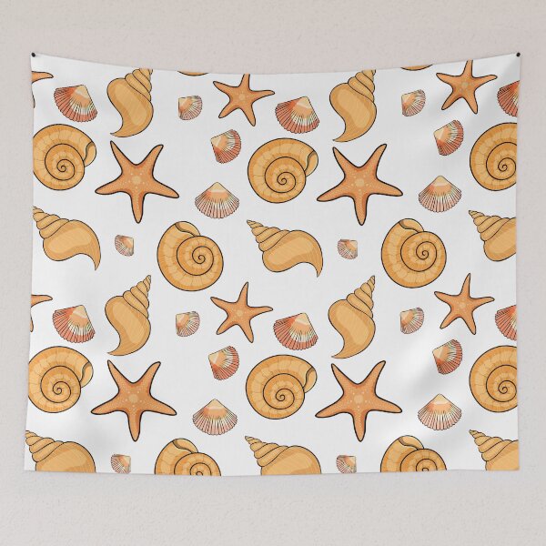 Item preview, Sea Shells and Starfish Ocean Summer Illustration designed and sold by OrPolly.
