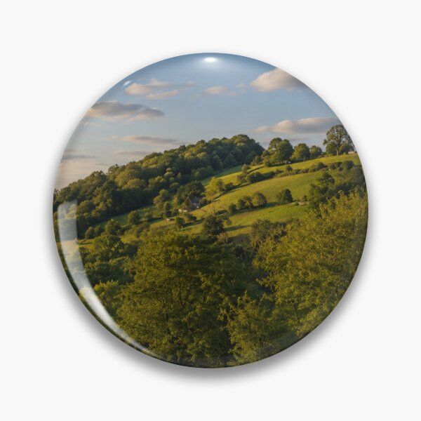 Item preview, Golden Hour at Riber Castle: Derbyshire Hills in Sunlight designed and sold by Astute-Artio-Photography.
