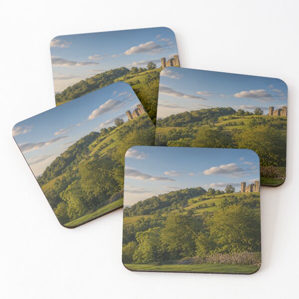 Item preview, Golden Hour at Riber Castle: Derbyshire Hills in Sunlight designed and sold by Astute-Artio-Photography.