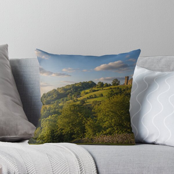 Item preview, Golden Hour at Riber Castle: Derbyshire Hills in Sunlight designed and sold by Astute-Artio-Photography.