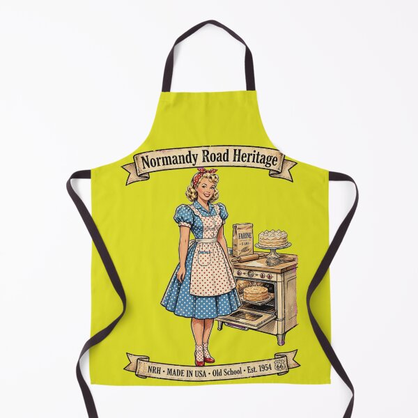 Item preview, Normandy Road Heritage 50s Baking Pinup Girl Kitchen Retro Badge designed and sold by Normandy Road Heritage™ - Vintage Garage Art.