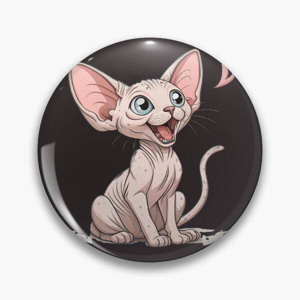 Item preview, Cute Kawaii Donskoy Hairless Cat with Big Ears designed and sold by Mousy17.