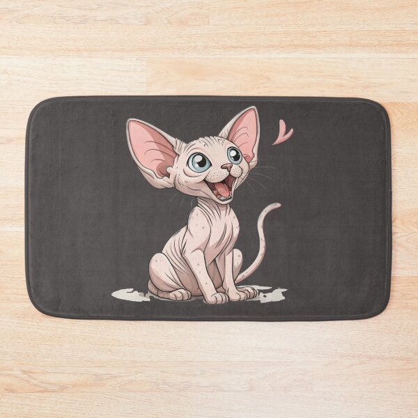 Item preview, Cute Kawaii Donskoy Hairless Cat with Big Ears designed and sold by Mousy17.