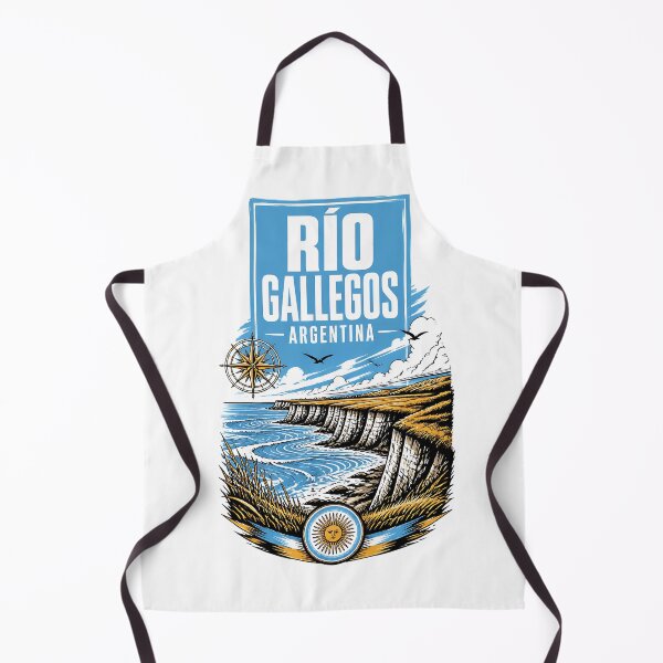 Item preview, Rio Gallegos Argentina Vintage Travel Tourism Poster designed and sold by TravelersGems.