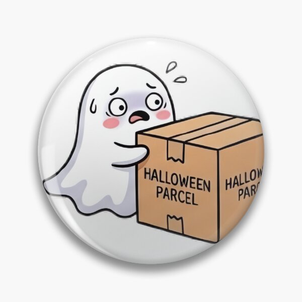 Item preview, Cute Ghost Halloween Delivery Sticker Set designed and sold by SassyArtistry.