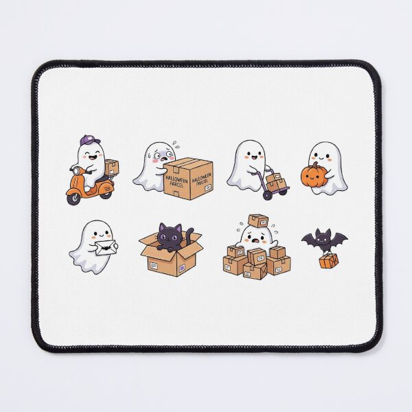 Item preview, Cute Ghost Halloween Delivery Sticker Set designed and sold by SassyArtistry.