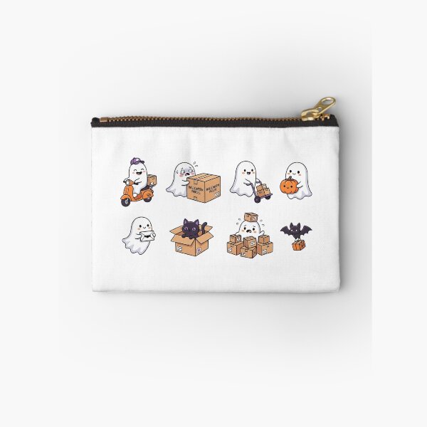 Item preview, Cute Ghost Halloween Delivery Sticker Set designed and sold by SassyArtistry.