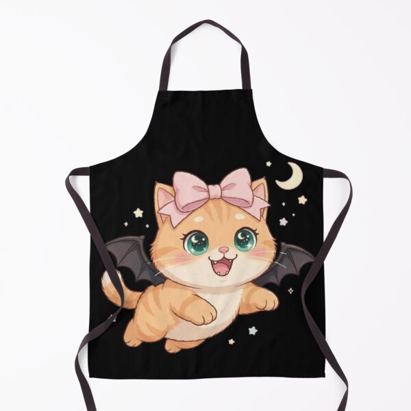 Item preview, Cute Halloween Bat Cat Flying Kawaii Vampire designed and sold by Moody Vibes Studio.