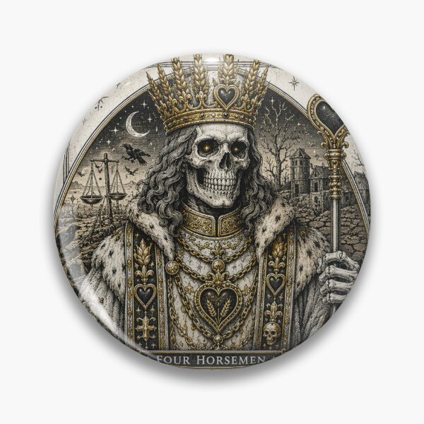 Item preview, Hunger – King of Hearts | Four Horsemen of the Apocalypse Gothic Playing Card designed and sold by Kromia.