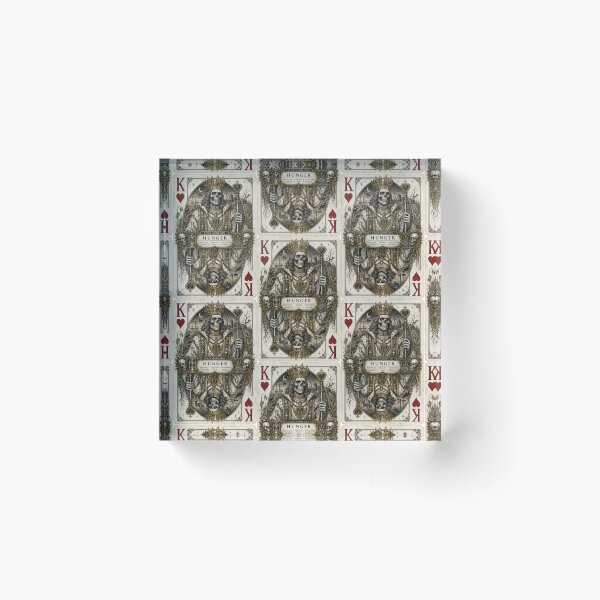 Item preview, Hunger – King of Hearts | Four Horsemen of the Apocalypse Gothic Playing Card designed and sold by Kromia.