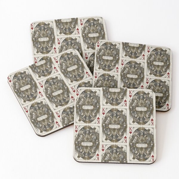 Item preview, Hunger – King of Hearts | Four Horsemen of the Apocalypse Gothic Playing Card designed and sold by Kromia.