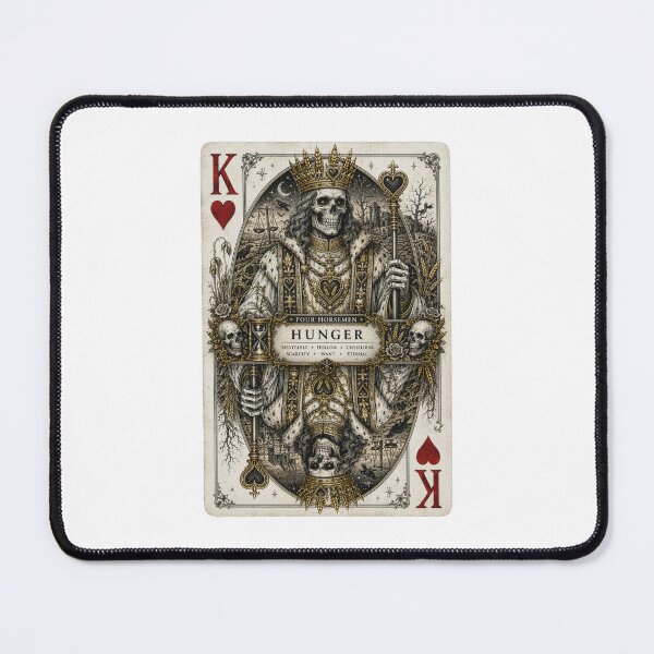 Item preview, Hunger – King of Hearts | Four Horsemen of the Apocalypse Gothic Playing Card designed and sold by Kromia.