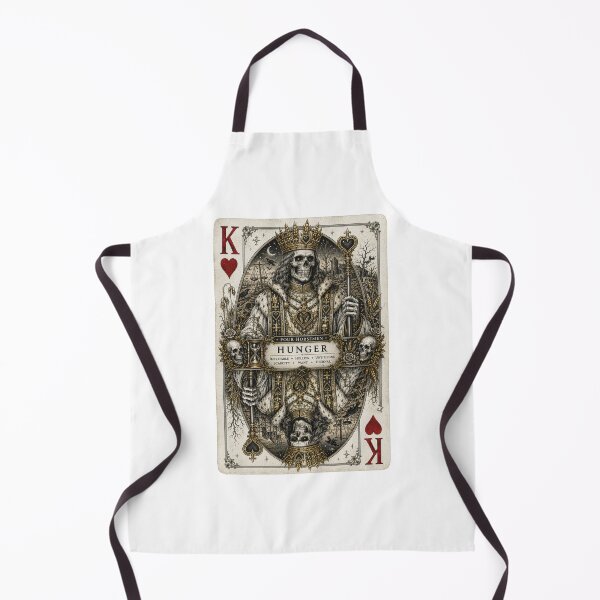Item preview, Hunger – King of Hearts | Four Horsemen of the Apocalypse Gothic Playing Card designed and sold by Kromia.
