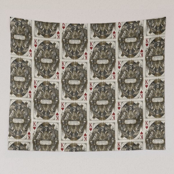 Item preview, Hunger – King of Hearts | Four Horsemen of the Apocalypse Gothic Playing Card designed and sold by Kromia.