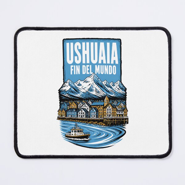 Item preview, Ushuaia Argentina Vintage Travel Tourism designed and sold by TravelersGems.