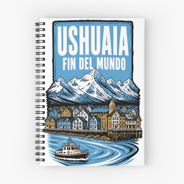 Item preview, Ushuaia Argentina Vintage Travel Tourism designed and sold by TravelersGems.