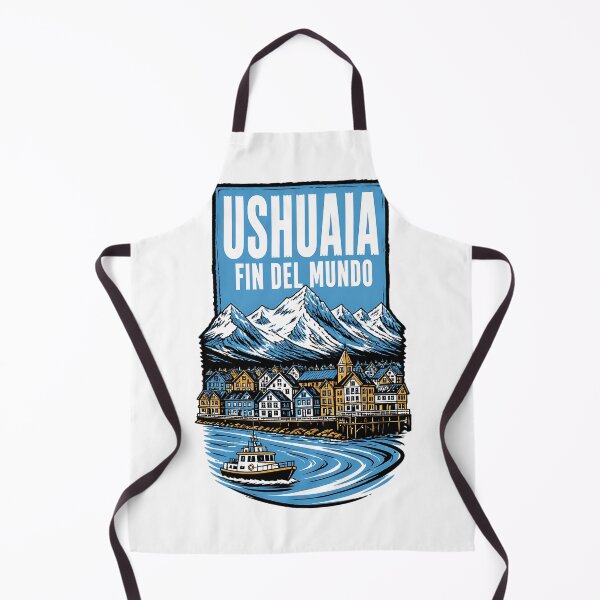 Item preview, Ushuaia Argentina Vintage Travel Tourism designed and sold by TravelersGems.