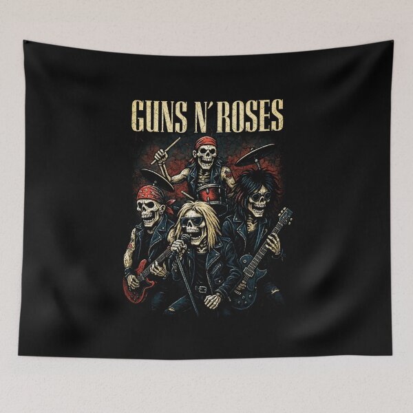 Item preview, Guns N' Roses: Skeleton Band Illustration designed and sold by interdesigner.