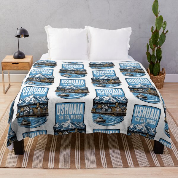 Item preview, Ushuaia Argentina Vintage Travel Tourism Poster designed and sold by TravelersGems.
