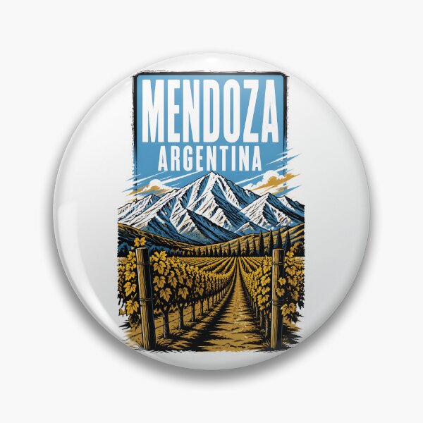 Item preview, Mendoza Argentina Vintage Travel Tourism designed and sold by TravelersGems.