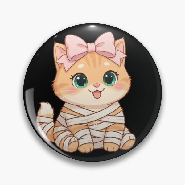 Item preview, Cute Halloween Mummy Cat Kawaii Costume Funny designed and sold by Moody Vibes Studio.