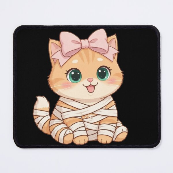 Item preview, Cute Halloween Mummy Cat Kawaii Costume Funny designed and sold by Moody Vibes Studio.