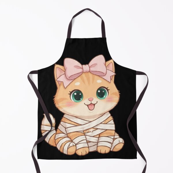 Item preview, Cute Halloween Mummy Cat Kawaii Costume Funny designed and sold by Moody Vibes Studio.