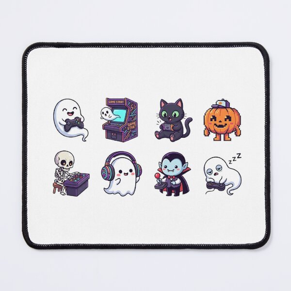 Item preview, Cute Halloween Pixelated Gaming Character Sticker Set designed and sold by SassyArtistry.