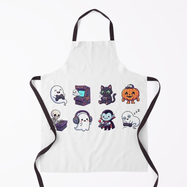 Item preview, Cute Halloween Pixelated Gaming Character Sticker Set designed and sold by SassyArtistry.