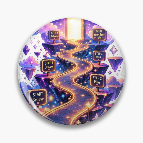 Item preview, Dream Path Motivation Sticker designed and sold by blossomfun.