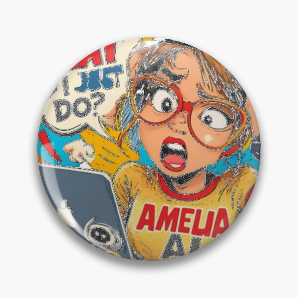 Item preview, Funny Amelia Ai Schoolgirl Meme Relatable Programm designed and sold by WhiteRave.