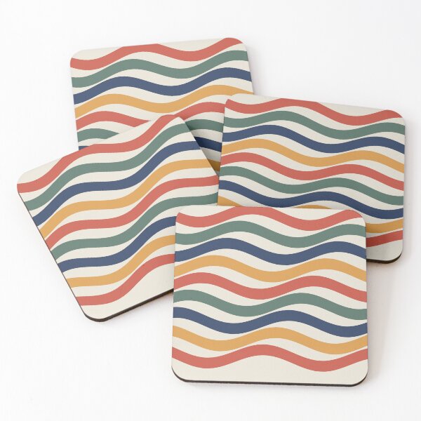 Item preview, Wavy Stripes Retro Waves designed and sold by besiwashere.