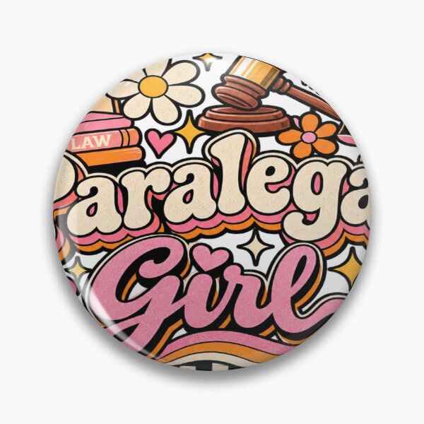 Item preview, Retro Groovy Paralegal Girl 70s Aesthetic Legal designed and sold by Uniqueauraaprints.
