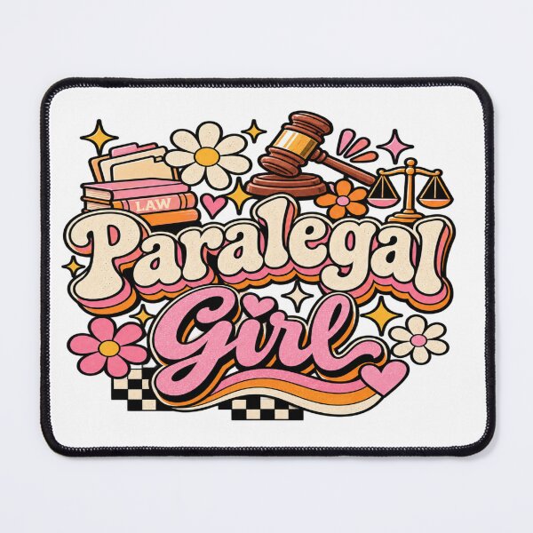 Item preview, Retro Groovy Paralegal Girl 70s Aesthetic Legal designed and sold by Uniqueauraaprints.